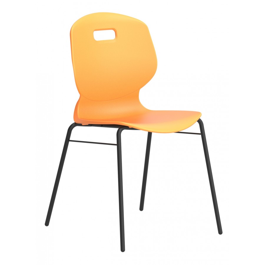 Arc Four Leg Classroom / Visitor Chair With Brace